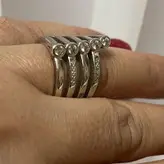 انگشتر نقره زنانه چندحلقه