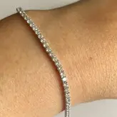 دستبند تنیسی نقره 3