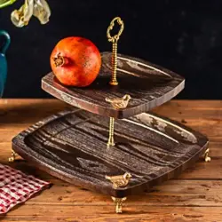 شیرینی خوری 2 طبقه مربع