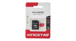 کارت حافظه microSDXC کینگ استار کلاس 10 استاندارد UHS-I U1 سرعت 85MBps همراه با آداپتور SD ظرفیت 128 گیگابایت