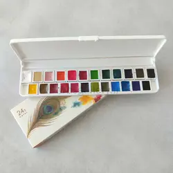 آبرنگ 24 رنگ آقامیری