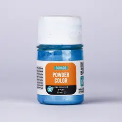 پودر صدف آبی روشن