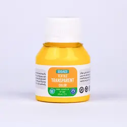 رنگ پارچه 55 میل ترنسپرنت زرد لیمویی