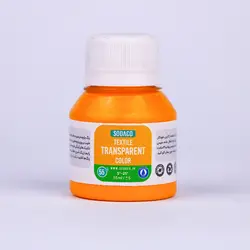 رنگ پارچه 55 میل ترنسپرنت زرد هندی