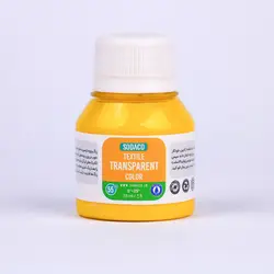 رنگ پارچه 55 میل ترنسپرنت زرد