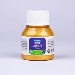 رنگ پارچه 55 میل متالیک طلایی