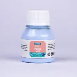 رنگ پارچه 55 میل پاستلی آبی پودر 