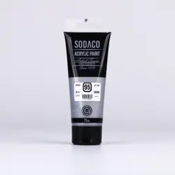 اکریلیک تیوب متالیک 75 میل نقره ای 