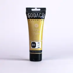 اکریلیک تیوب متالیک 75 میل طلایی 