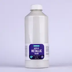 اکریلیک متالیک کیلو سفید صدفی 