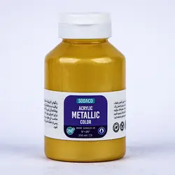 اکریلیک متالیک 250 میل طلایی زرد
