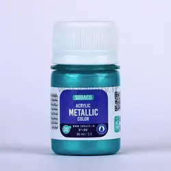 اکریلیک متالیک 30 میل فیروزه‌ای