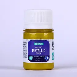 اکریلیک متالیک 30 میل طلایی زرد