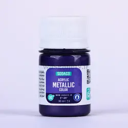 اکریلیک متالیک30 میل بادمجانی 