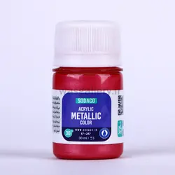 اکریلیک متالیک 30 میل سرخابی 