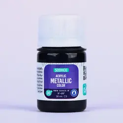 اکریلیک متالیک 30 میل مشکی 