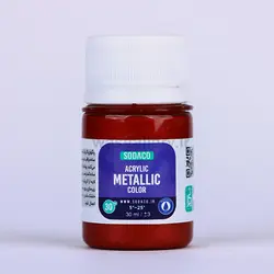 اکریلیک متالیک 30 میل قرمز سیر 