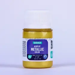 اکریلیک متالیک 30میل زرد