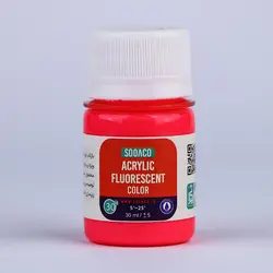 اکریلیک فلورسنت 30 میل صورتی 