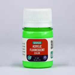 اکریلیک فلورسنت 30 میل سبز روشن 