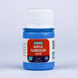 اکریلیک فلورسنت 30 میل آبی آسمانی 