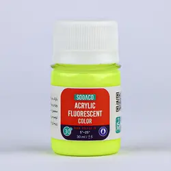 اکریلیک فلورسنت 30 میل زرد