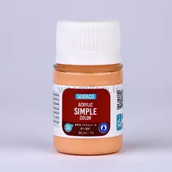 اکریلیک ساده 30 میل گلبهی 