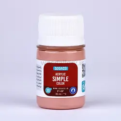 اکریلیک ساده 30 میل صورتی چرک (کالباسی ) 