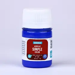 اکریلیک ساده 30 میل آبی لاجوردی 