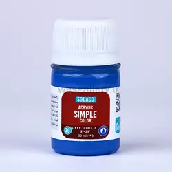 اکریلیک ساده 30 میل آبی سرولین 