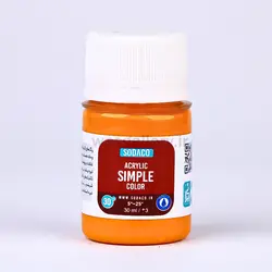 اکریلیک ساده 30 میل پرتقالی 