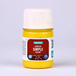 اکریلیک ساده 30 میل زرد روشن 