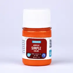 اکریلیک ساده 30 میل نارنجی روشن 