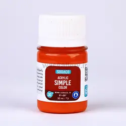 اکریلیک ساده  30 میل نارنجی 