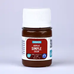 اکریلیک ساده 30 میل قهوه ای روشن  
