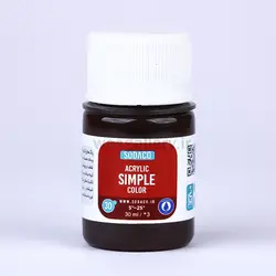 اکریلیک ساده 30 میل قهوه ای 