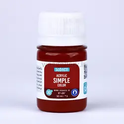 اکریلیک ساده 30 میل زرشکی 