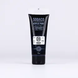 اکریلیک تیوب 75 میل مشکی 