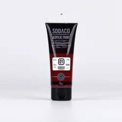 اکریلیک تیوب 75 میل زرشکی 