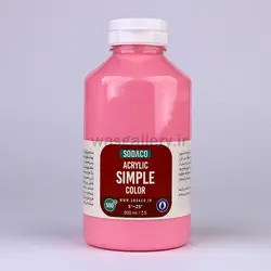 اکریلیک ساده 500 میل صورتی 