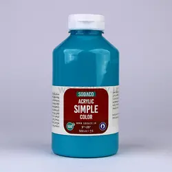 اکریلیک ساده 500 میل فیروزه ای 