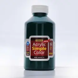 اکریلک ساده 500 میل سبز سیر