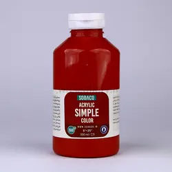 اکریلیک ساده 500 میل قرمز