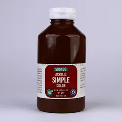 اکریلیک ساده500 میل قهوه ای 
