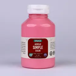 اکریلیک ساده 250 میل صورتی 