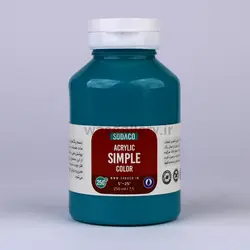 اکریلیک ساده 250 میل فیروزه ای سیر 