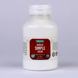 اکریلیک ساده 250 میل سفید