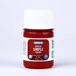 اکریلیک ساده 30 میل قرمز سیر  