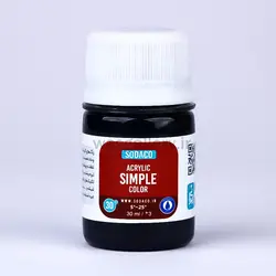 اکریلیک ساده 30 میل مشکی 