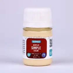 اکریلیک ساده 30میل کرم